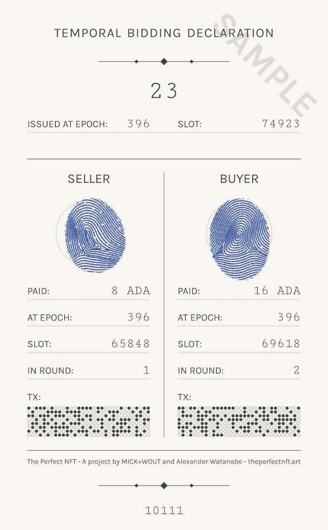 Example of a Temporal Bidding Declaration